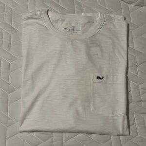 Vineyard Vines Men’s Slub T-Shirt XL White Cap NWT
